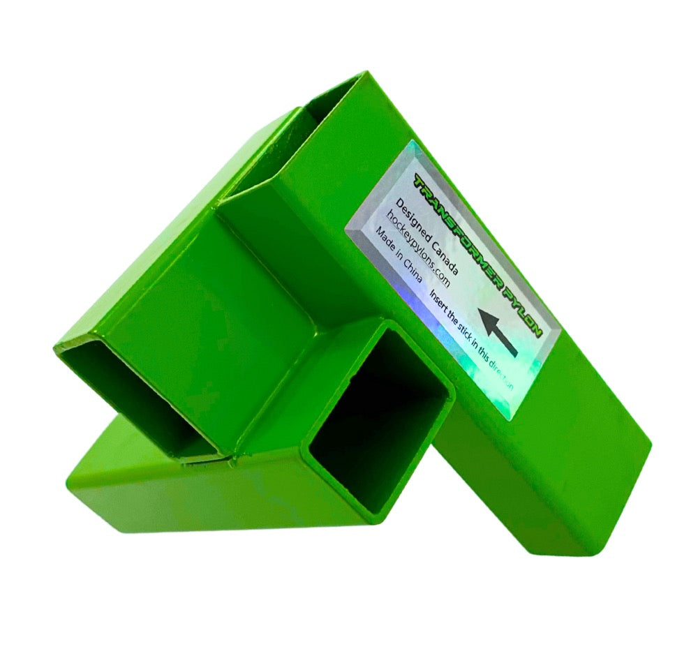 Super Light Transformer Hockey Pylon - Green - Hockey Pylons