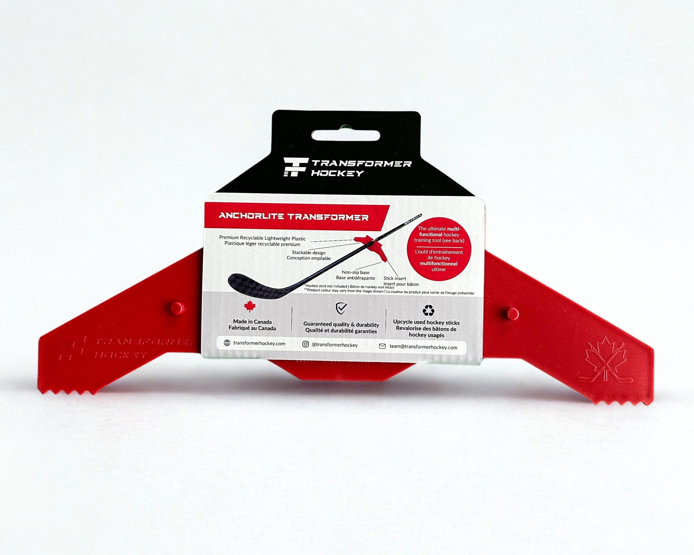 AnchorLite™ Transformer Hockey Training Pylon : Portable & Lightweight Plastic - Hockey Pylons